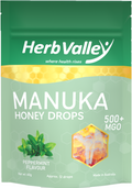 HV Manuka Honey MGO 500 + Drops - Peppermint 高浓度麦卢卡蜂蜜MGO 500+薄荷润喉糖